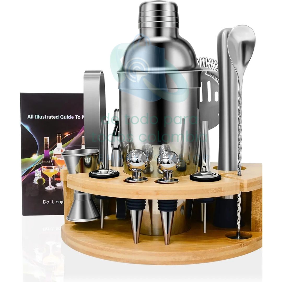 KIT DE COCTELERIA 100% ACERO INOXIDABLE