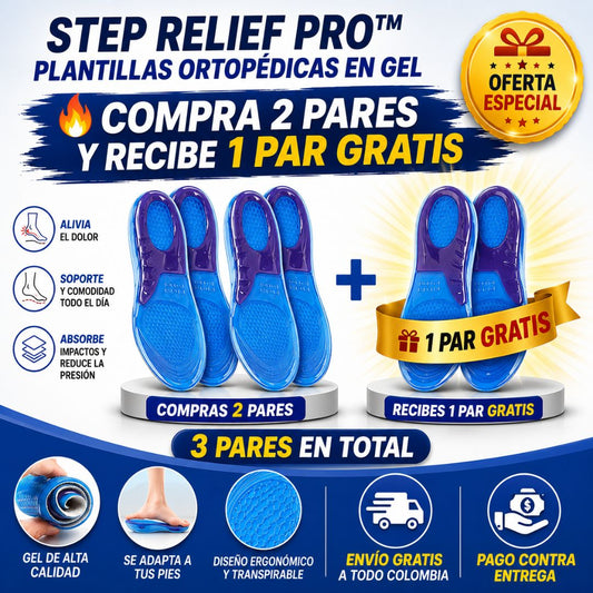 STEP RELIEF PRO™ | Plantillas Ortopédicas de Gel