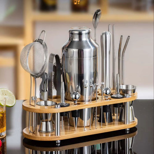 KIT DE COCTELERIA BARTENDER PROFESIONAL 23 PIEZAS