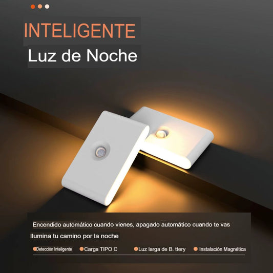 KIT DE 2 PIEZAS DE LUZ PARA NOCHE INTELIGENTE CON SENSOR